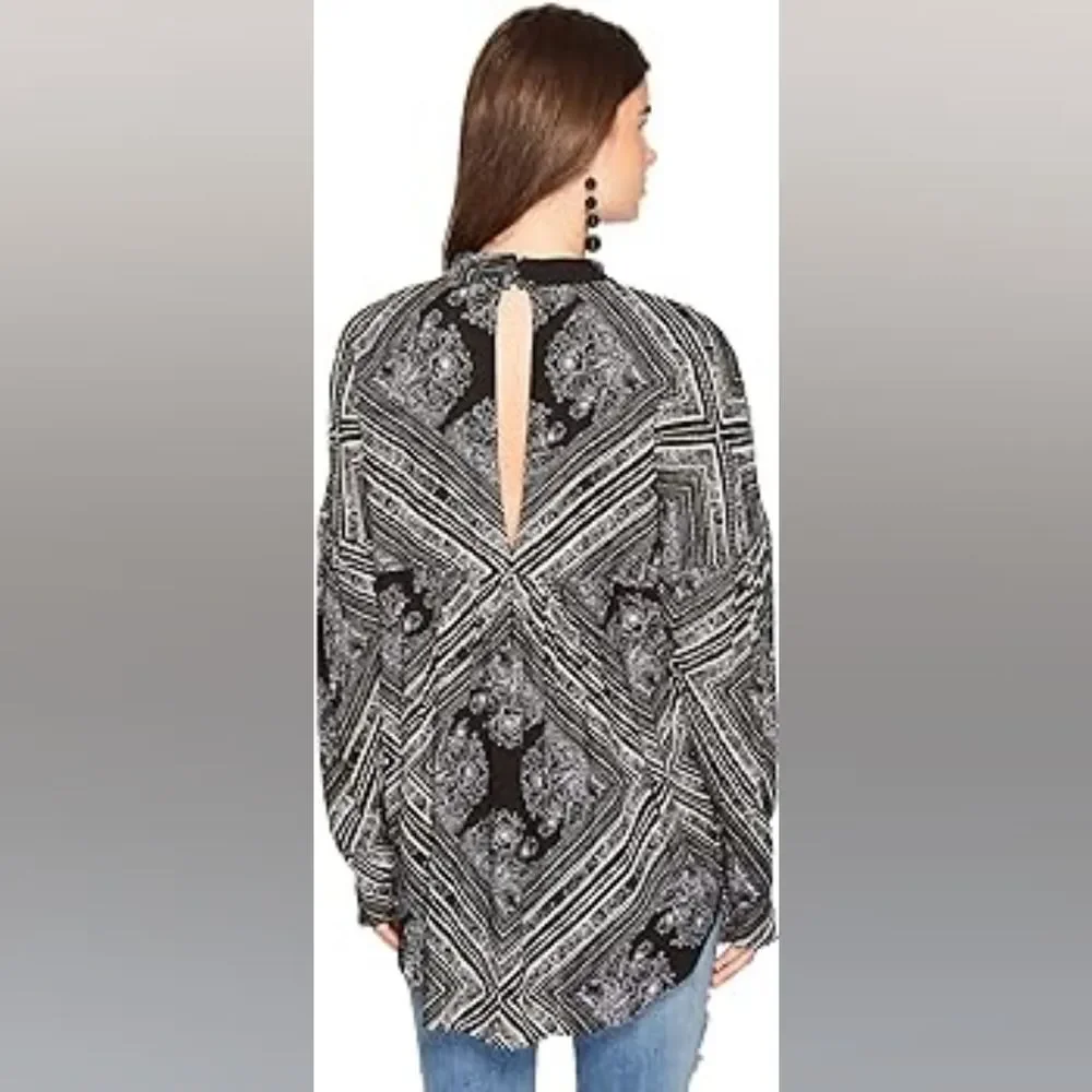 Free People Womens Walking On A Dream Tunic Blouse Sz S NEW w/o tags